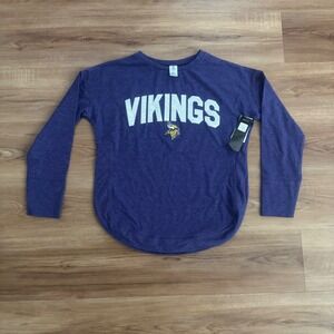NFL Team Apparel Minnesota Vikings Long Sleeve Top, Women's